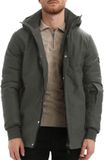 Gabbiano Long Canvas Parka Winterjas Heren - Grijs - Maat L