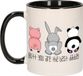 Bellatio Decorations Cadeau koffie/thee mok voor vader - zwart - beste papa - 300 ml - Vaderdag