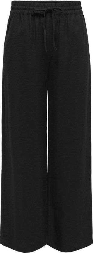 Jacqueline de Yong Jdysay Linen Wide Pant - Black - Women's W28/L32