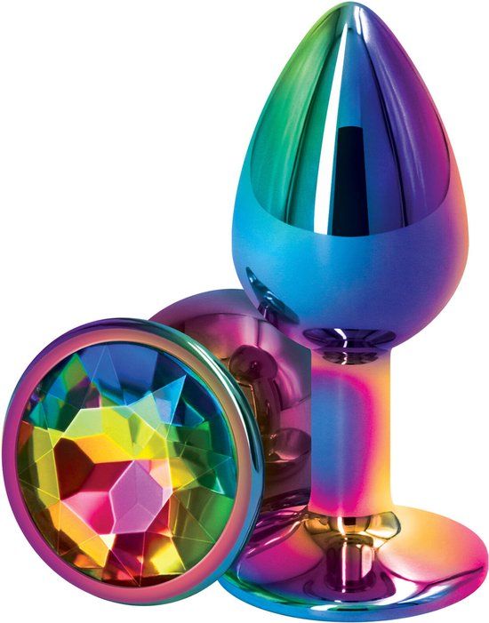 NS Novelties Rear Assets Small Buttplug Meerkleurig Metaal
