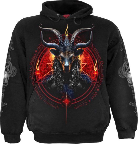 Spiral Baphomet Heren Trui met capuchon - zwart - S