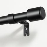 Solidchoice – Tringle à rideaux extensible, noir mat, 81-218 cm