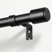 Solidchoice – Tringle à rideaux extensible, noir mat, 81-218 cm