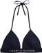 Tommy Hilfiger Voorgevormde Triangel Bikinitop - Donkerblauw
