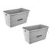 keeeper Schoonmaakemmer bent met ergonomisch hengsel, verzonken grip en tuit, 13 l, grijs (Nordic Grey), 2 stuks