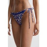 Reiss Animal Print Bikini Bottom — Ladder Trim Taille : 14