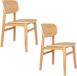 Zuiver Fleur Eetkamerstoelen Hout Naturel - Set van 2