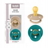 BIBS Fopspenen Rond - 2 Stuks - Size 1 - Taupe / Scuba