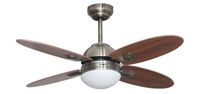 Bastilipo 5704 Plafondventilator Bruin, Zilver 105 cm