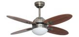 Bastilipo 5704 Plafondventilator Bruin, Zilver 105 cm