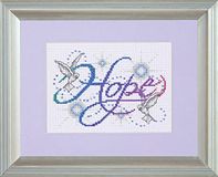 Design Works Hope Cross Stitch Kit, meerkleurig