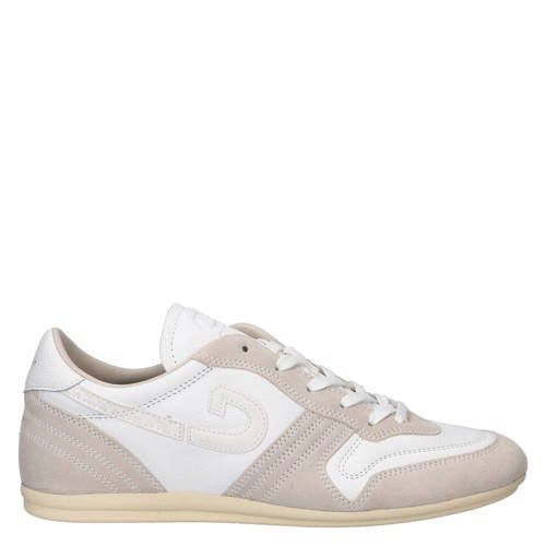 Cruyff Indoor Classic leren sneakers wit/beige