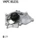 SKF Pompe à eau, Refroidissement du moteur VKPC 81231 Audi 06h 121 026 Dd