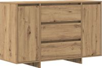 vidaXL Dressoir Artisan Eiken 120 x 41 x 75 cm Bewerkt Hout