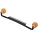 Dpzo - Couteau à tirage droit, couteau à raser à double manche en bois antidérapant avec lame en acier au tungstène pour le travail du bois, lames de couteau 155mm