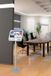 FRANKEN Infostandaard 'Standard' A4 staand, hoogte 800 mm, zilver