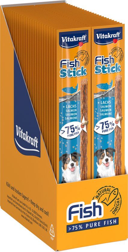 Vitakraft Fish Stick - Zalm - 50 stuks - Hondensnacks