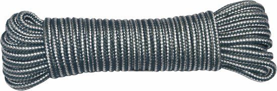AMIG Paracord touw - 10 meter - 4mm - Legergroen/Wit