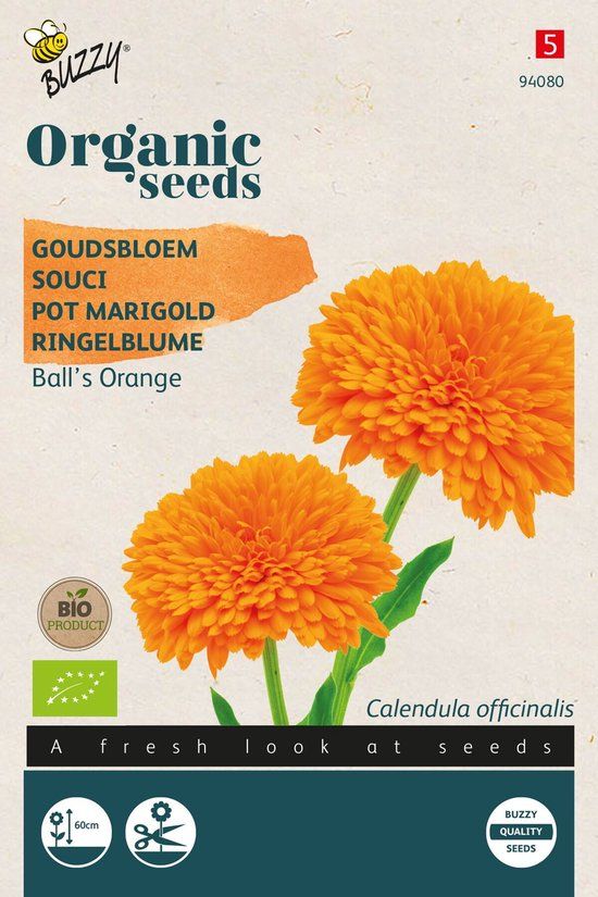 Buzzy® Organic Goudsbloem Orange Ball's (BIO)