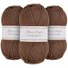 Utopia Crafts Super Aran brei- en haakgaren 3 x 100 g (warm beige)