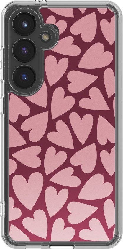 imoshion Hoesje - Geschikt voor Samsung Galaxy S24 - Design hoesje - Hearty Blush
