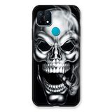 Beschermhoesje Oppo Beschermhoesje, motief: doodshoofd rook