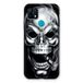 Beschermhoesje Oppo Beschermhoesje, motief: doodshoofd rook
