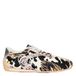 Desigual leren sneakers met dieren - zwart/ecru