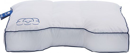 Silvana Comfort Hoofdkussen - Katoen Mix - Blauw - 70x60cm