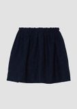 s.Oliver Bleu marine Jupe trapèze Broderie avec doublure en coton - Taille 134/140