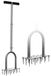 Aérateur de gazon - Scarificateur manuel - 15 pointes - 88 cm - Métal