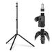TARION Omgekeerde opvouwbare lichtstandaard - 200 cm studio-verlichtingsstandaard aluminium lichtgewicht fotografiestatief met draagtas voor flitsreflector paraplu softbox ringlicht FLS-20T