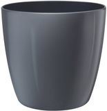 Elho Brussels Diamond Rond 20 - Bloempot voor Binnen - Ø 20.0 x H 18.6 cm - Antraciet