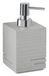 Gedy Quadrotto Zeepdispenser, hars, grijs, 8,2 x 8,2 x 16
