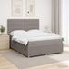 Maison Exclusive - Lit Boxspring avec matelas taupe 140 x 200 cm tissu