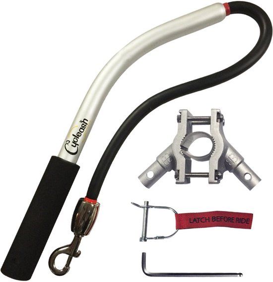 Petego Cycleash Hondenfietsriem - Universeel - 85 cm - Aluminium