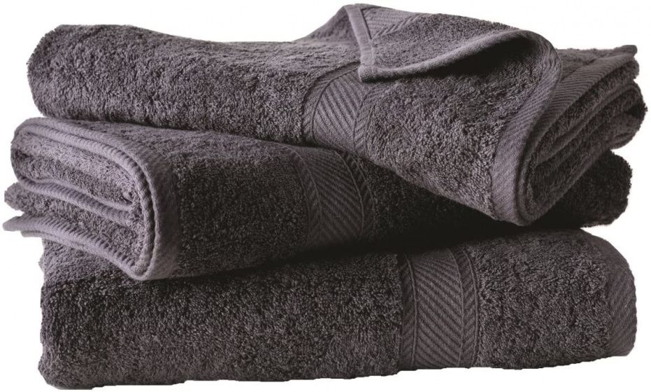 De Witte Lietaer Hélène Handdoek - 140 cm - Antraciet - 3 stuks