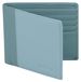 Portefeuille en cuir hommes - Blocage RFID - Bleu Gris