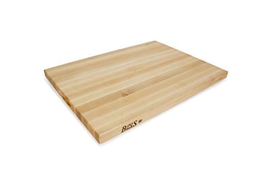 John Boos Block BBQBD Omkeerbaar Maple Wood Edge Grain BBQ Cutting Board met Juice Groove - 2023