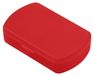 Boîte de rangement "Duo" – Pilulier sans BPA avec 2 compartiments et fermeture à clip, idéal pour les médicaments ou les pilules, fabriqué en Allemagne – rouge tendance, en matériau PP