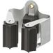 Häfele Stielgerätehalter simple support à balai pince à ressort pour manches à visser, acier zingué 0,8 mm