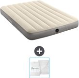 Intex Luchtbed - Twijfelaar - 137 x 191 x 25 cm - Beige