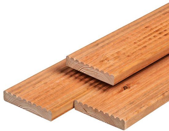 Merkloos Tuindeco Vlonderplank Red Class Wood 2,8x14,5x500 cm