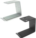 Bol 2 stuks Hoofdtelefoonhouder van aluminiumlegering, wandgemonteerde hoofdtelefoonstandaard, desktop displaystandaard, haak voor hoofdtelefoonrek, accessoires