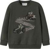 NAME IT NMMLAVANDIN LS NREG SWEAT BRU Trui Kinderen Lange mouw Ronde hals Katoen Peat