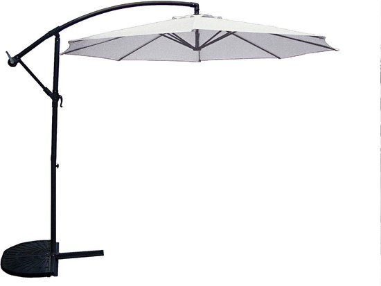 SenS-Line Menorca Zweefparasol Rond - Ø 300 cm - Ecru