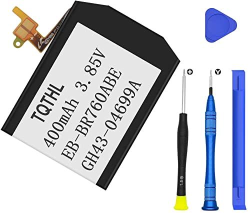 TQTHL 400mAh EB-BR760ABE vervangende accu compatibel met Samsung Gear SM-R760 SM-R770 SM-R765 Gear S3 Frontier Gear S3 Classic GH43-04699A met reparatie gereedschapsset