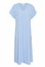 Soaked in Luxury Damesjurk Bamone Kort Mouwloos V-hals Effen Vista Blauw L
