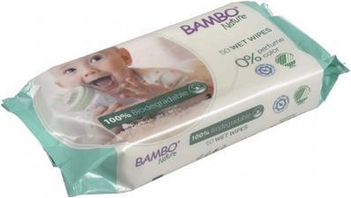 Bambo Nature Bio Babydoekjes wit