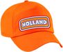 Bellatio Decorations Verkleed feest pet - oranje - Holland - landen thema - zonneklep pet - volwassenen